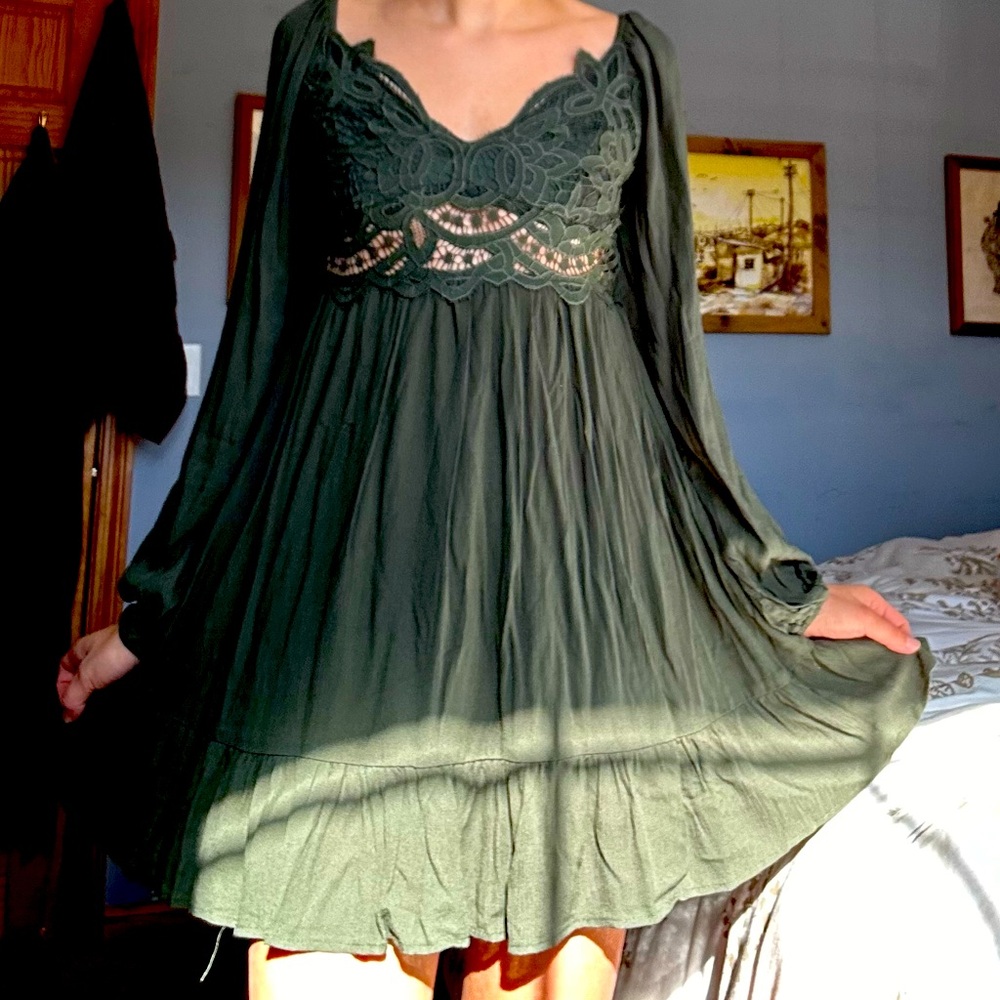 Cottage core mini dress